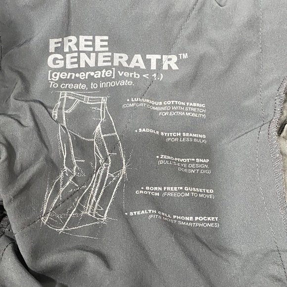 Kuhl Mens Pants 40/32 Steel Gray Free Generatr  Stretch Hiking Outdoor Tapered - Picture 9 of 12